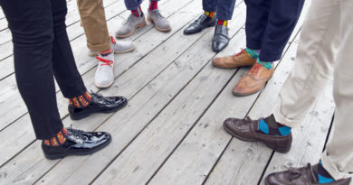 stylové barevné ponožky