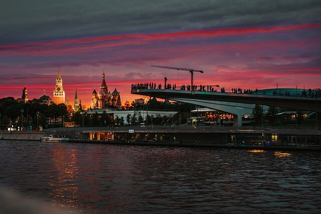 Pohled přes řeku Moskva